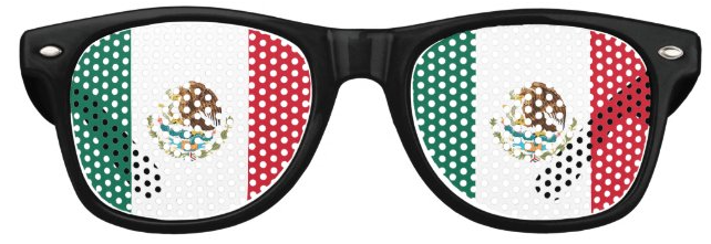 Mexico Flag Glasses